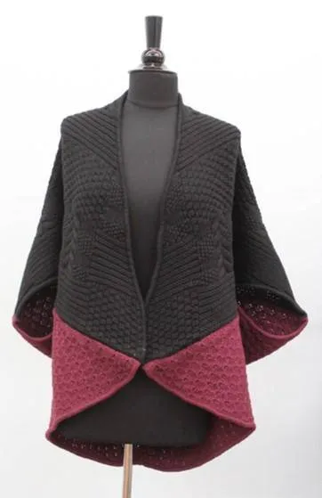 La Fiorentina | Knitted Cocoon - Black/Bordeaux