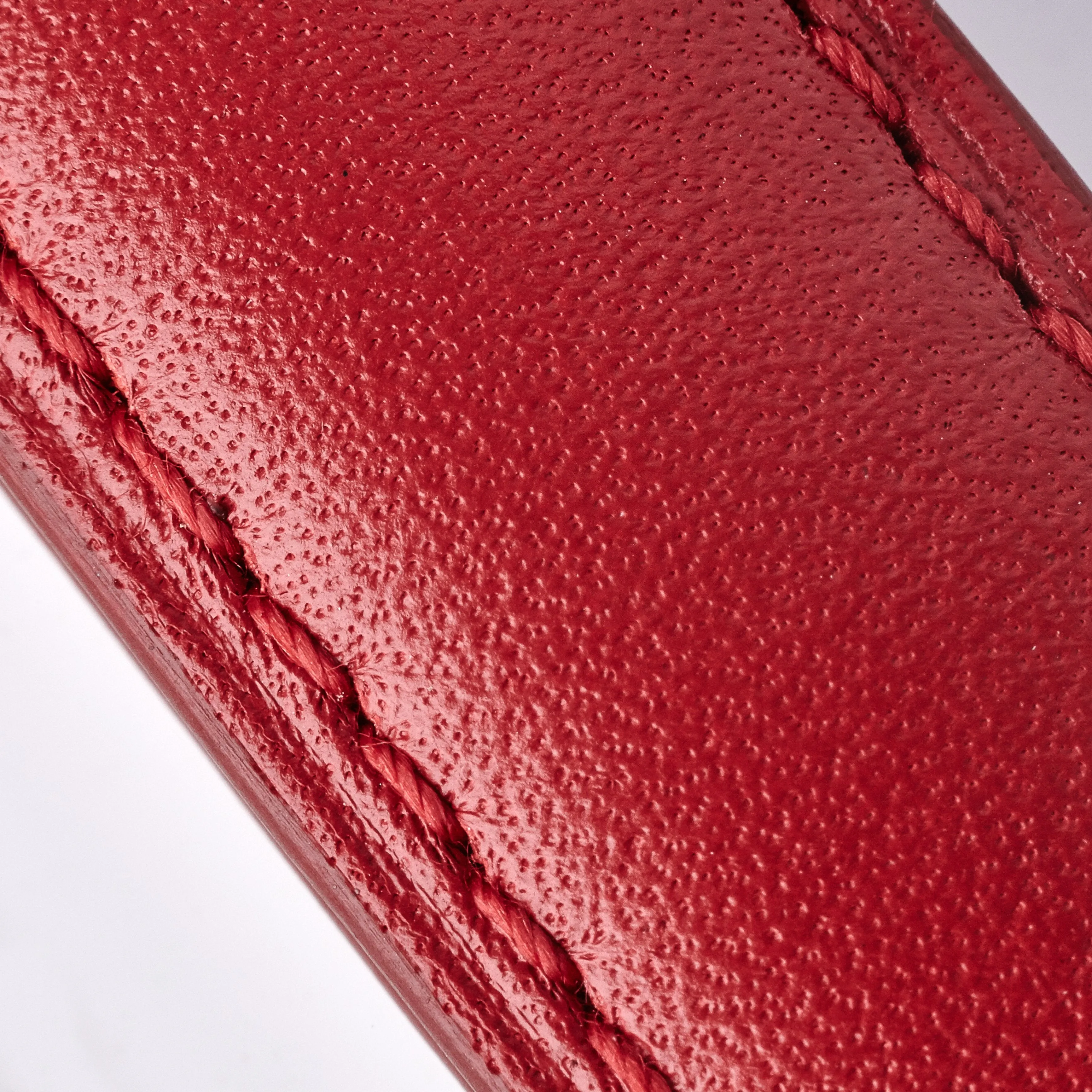 Leather Strap - Red/Red
