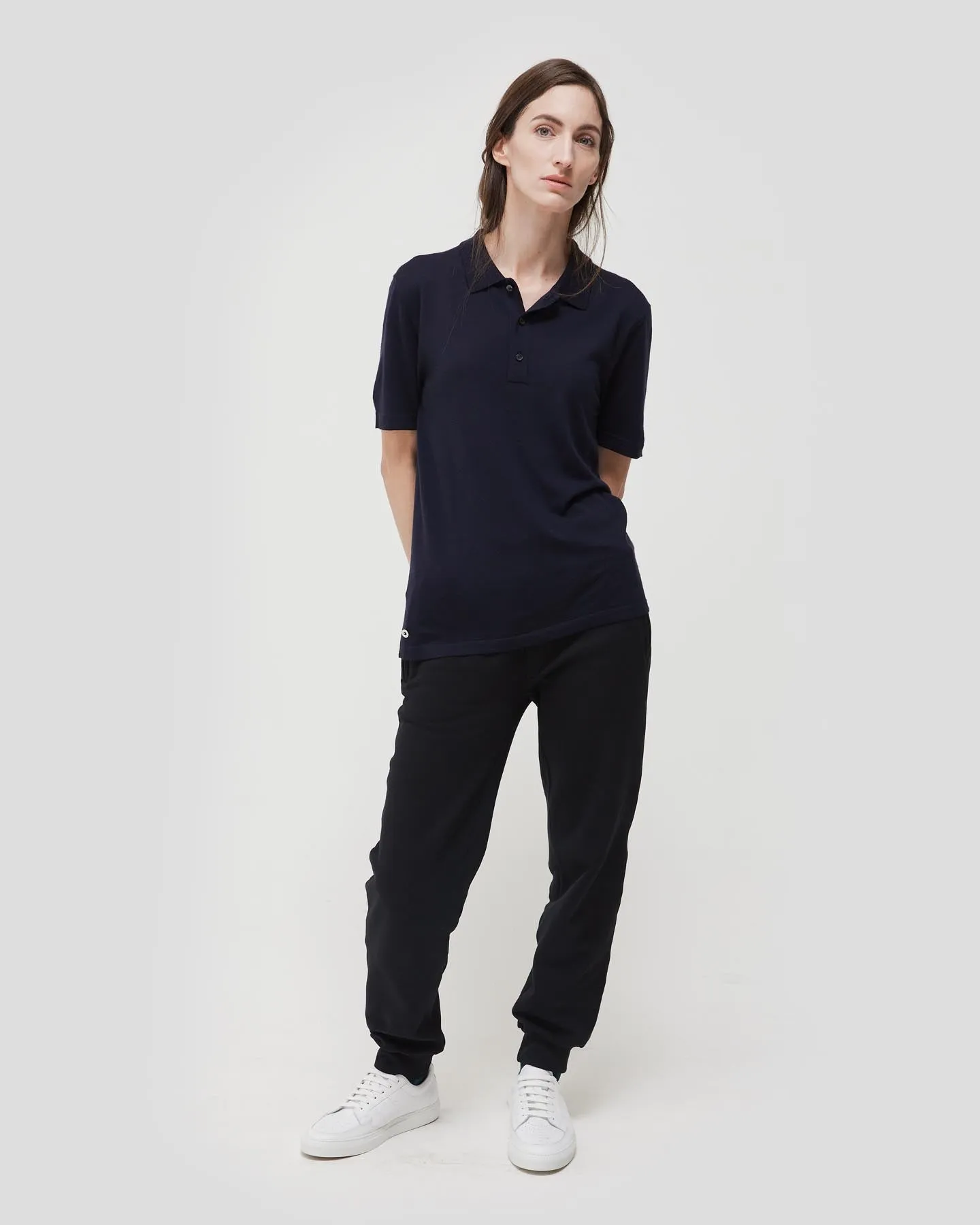 Loreto 2.0 Short Sleeve Wool and Cashmere Unisex Polo Shirt