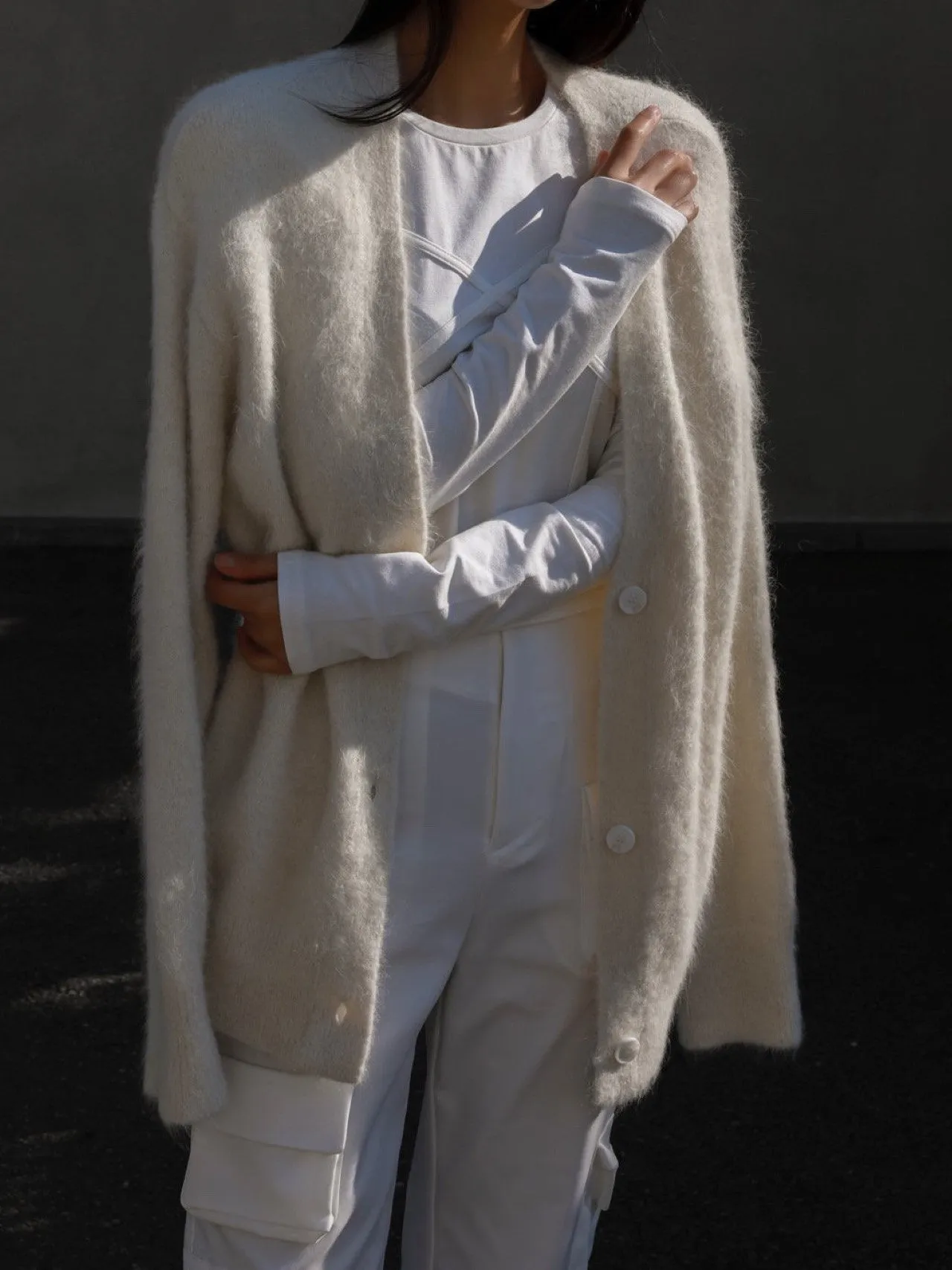 LUXE ALPACA OVERSIZED CARDIGAN
