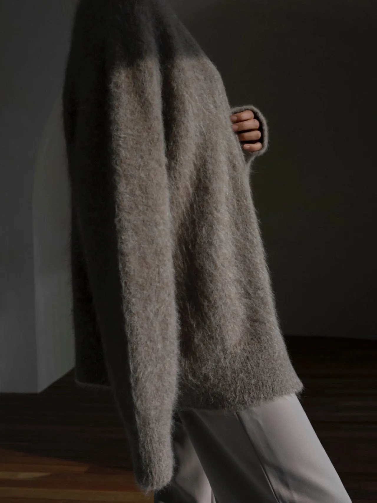 LUXE ALPACA OVERSIZED CARDIGAN
