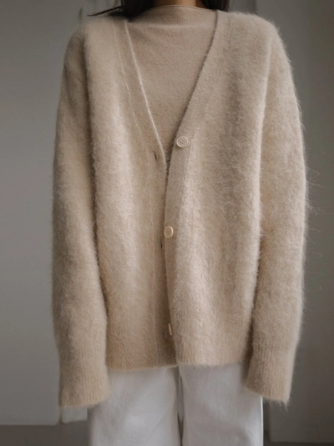 LUXE ALPACA OVERSIZED CARDIGAN