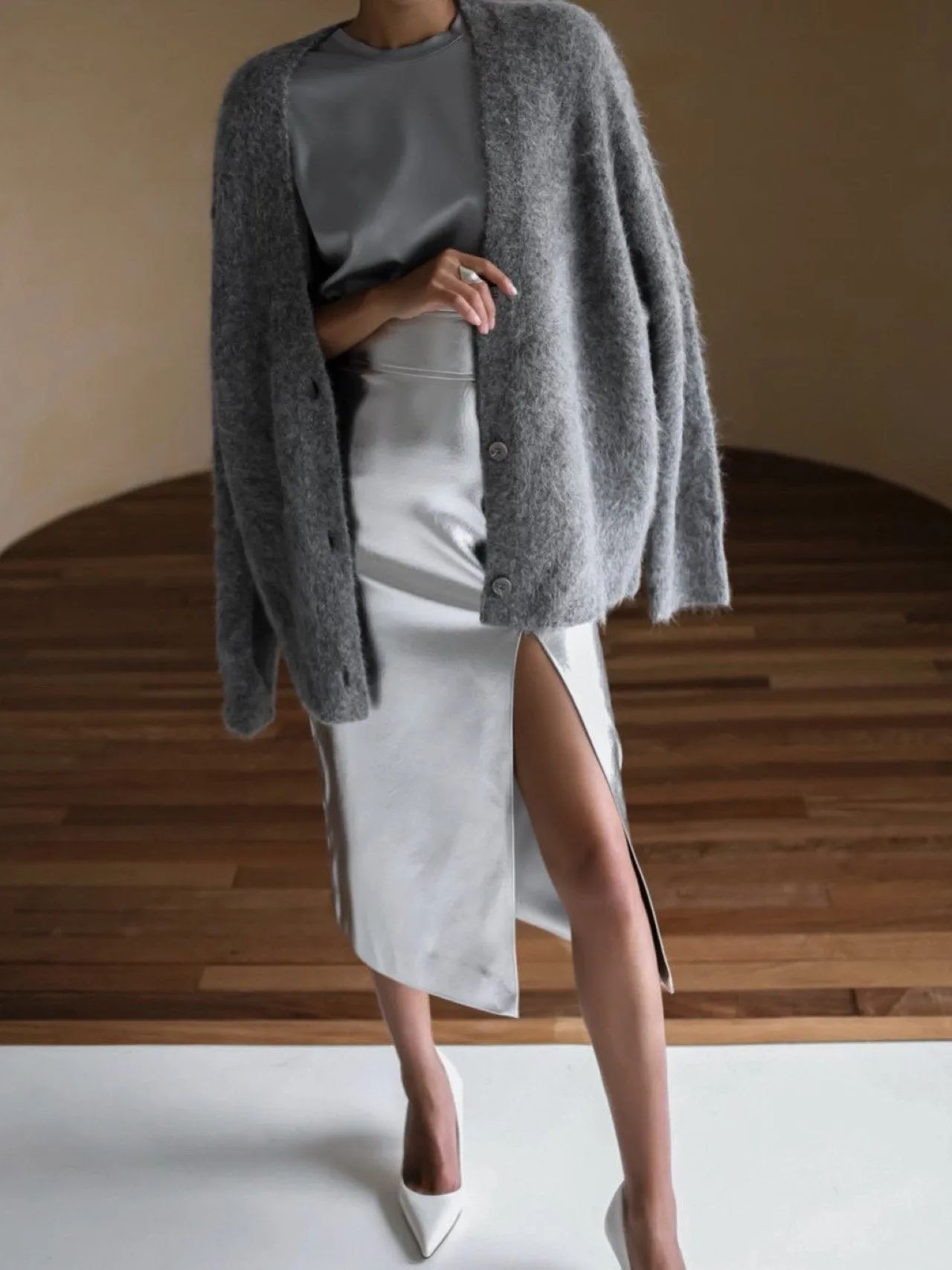 LUXE ALPACA OVERSIZED CARDIGAN
