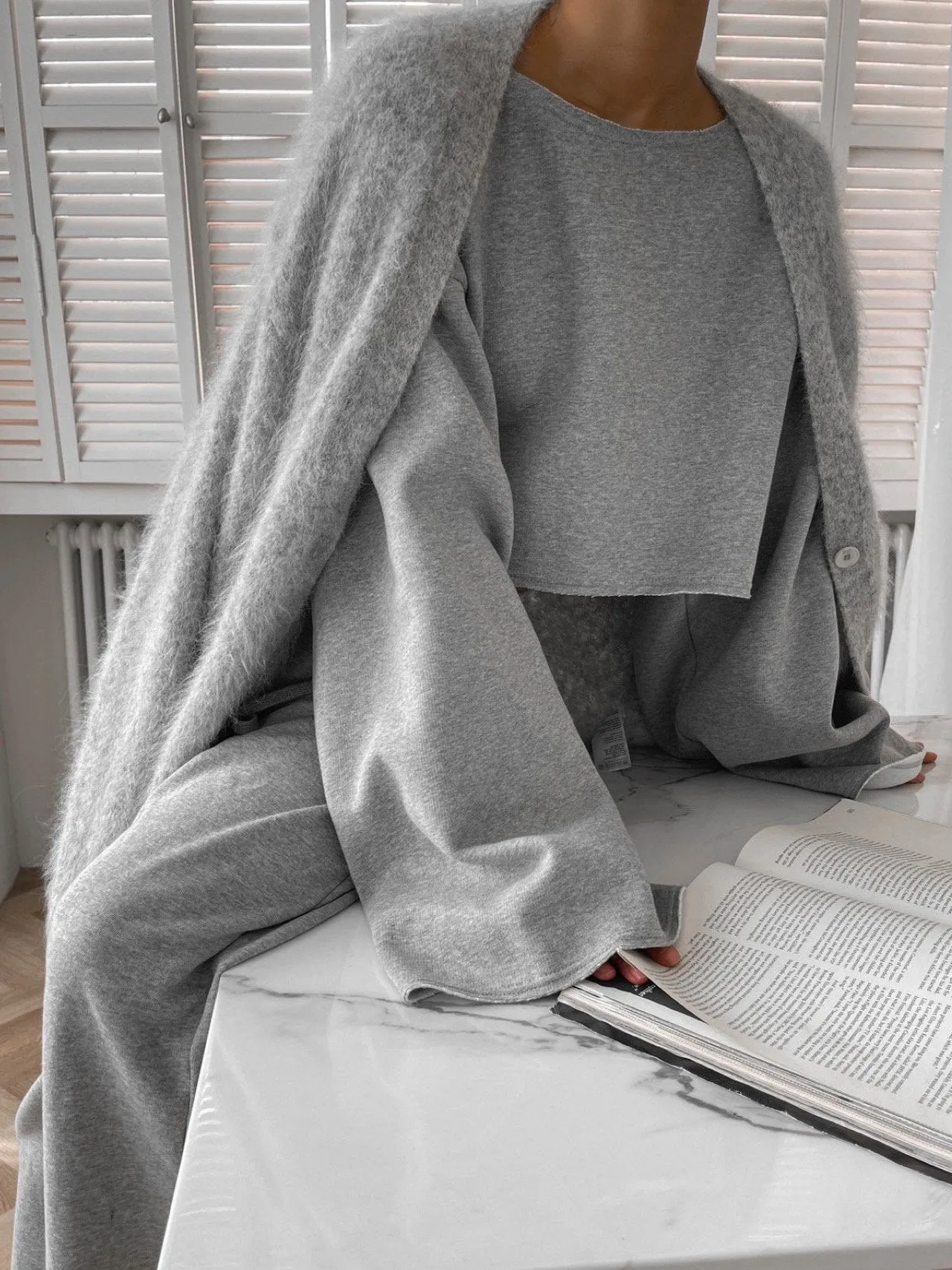 LUXE ALPACA OVERSIZED CARDIGAN
