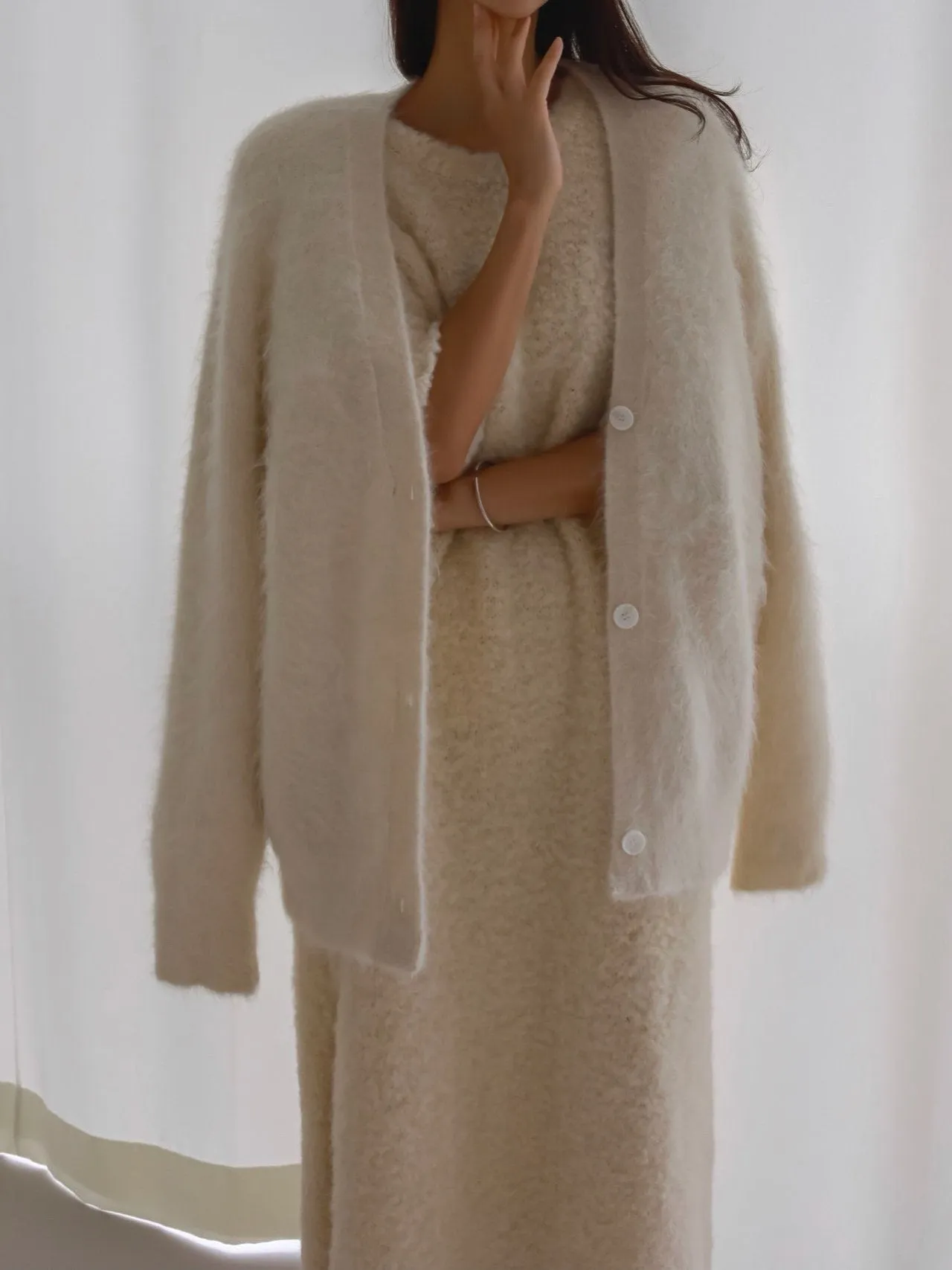 LUXE ALPACA OVERSIZED CARDIGAN