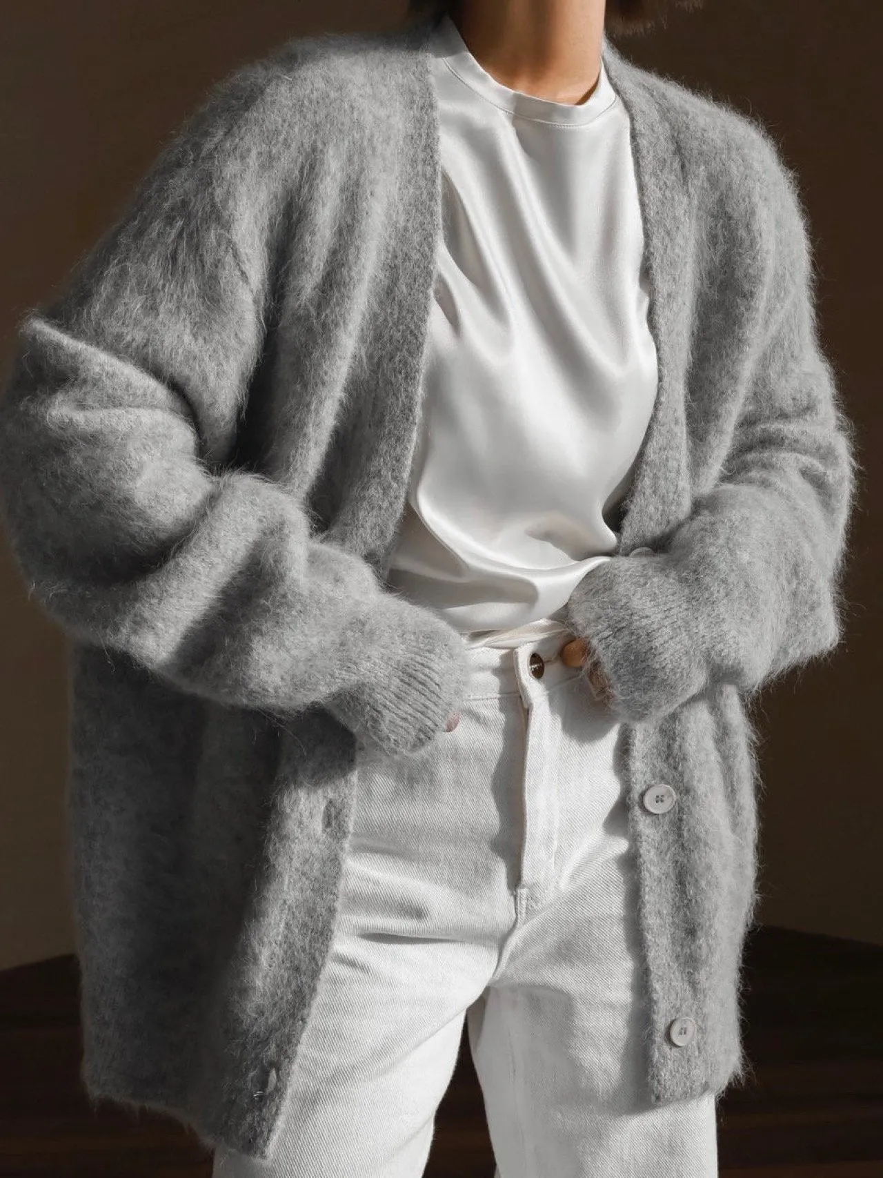 LUXE ALPACA OVERSIZED CARDIGAN