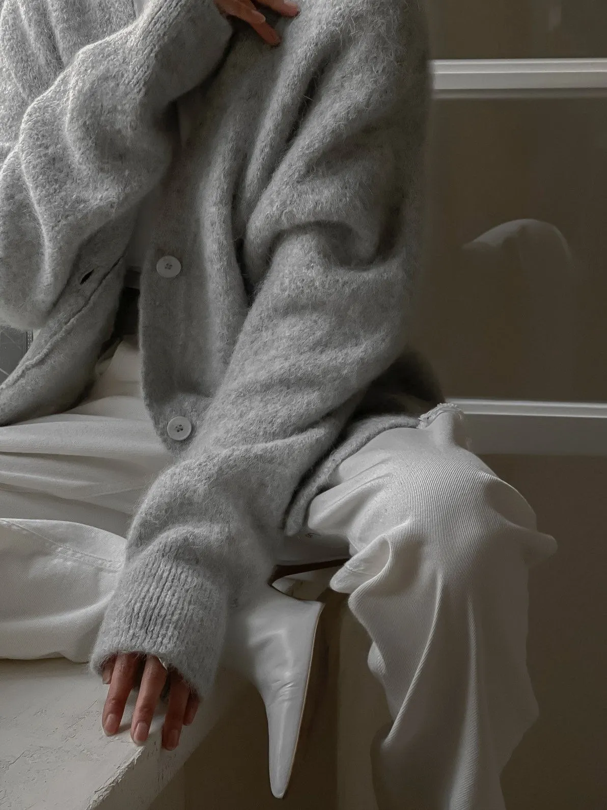 LUXE ALPACA OVERSIZED CARDIGAN