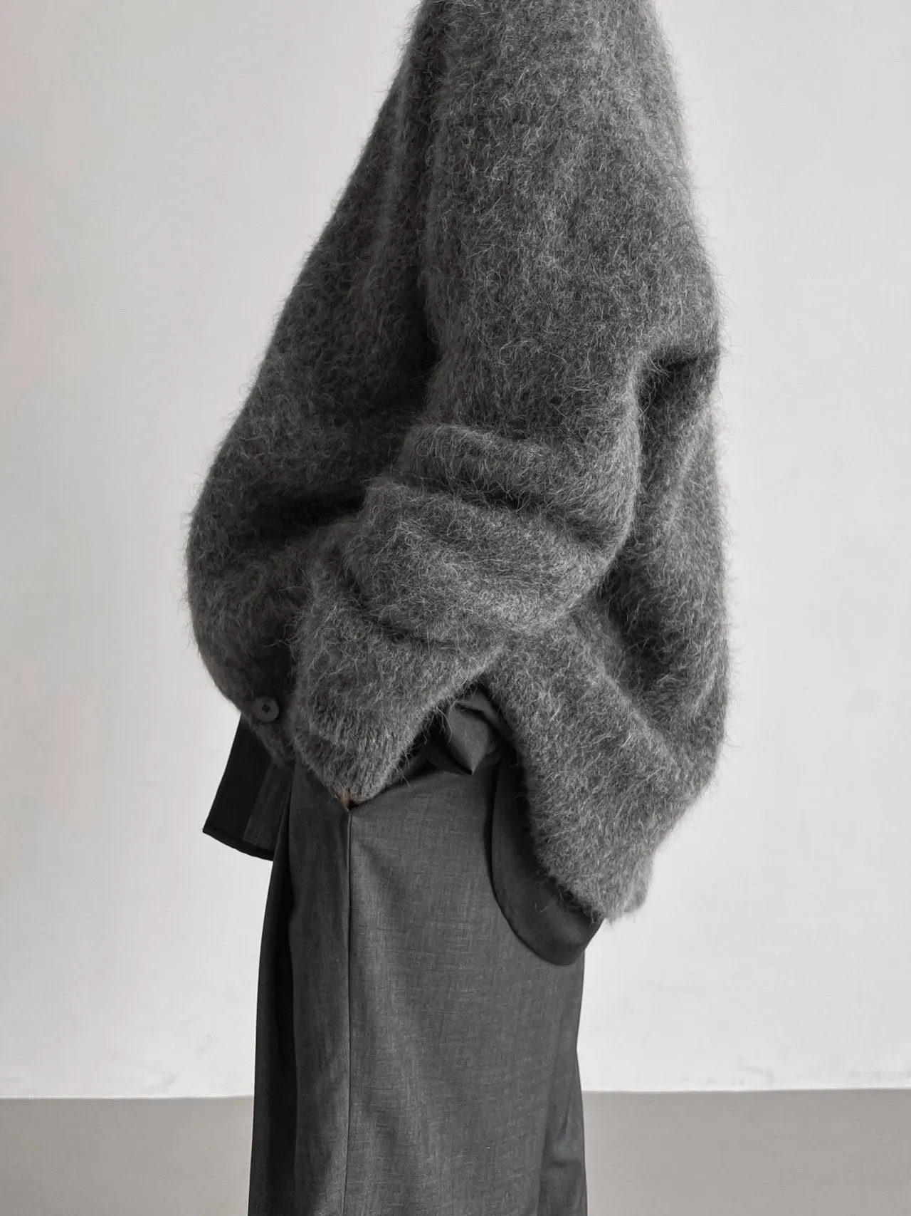 LUXE ALPACA OVERSIZED CARDIGAN
