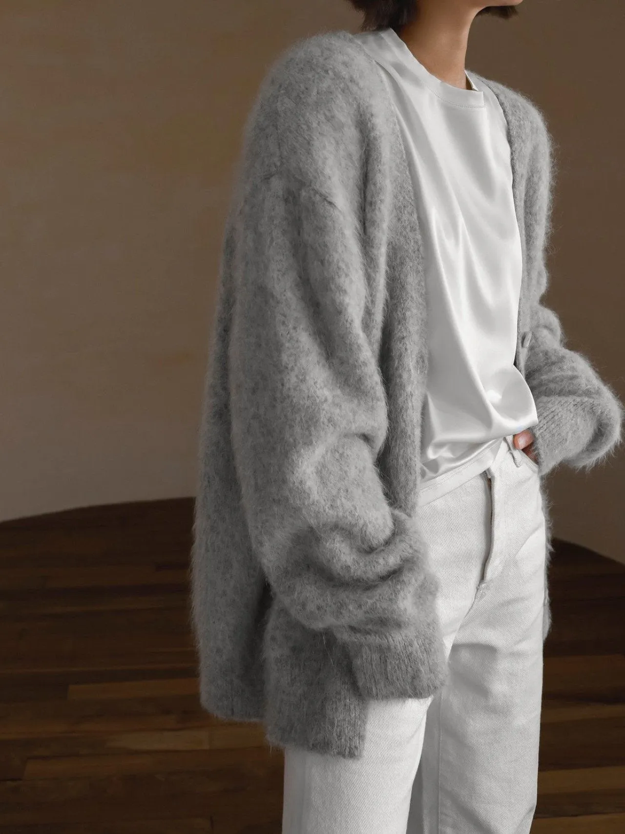 LUXE ALPACA OVERSIZED CARDIGAN