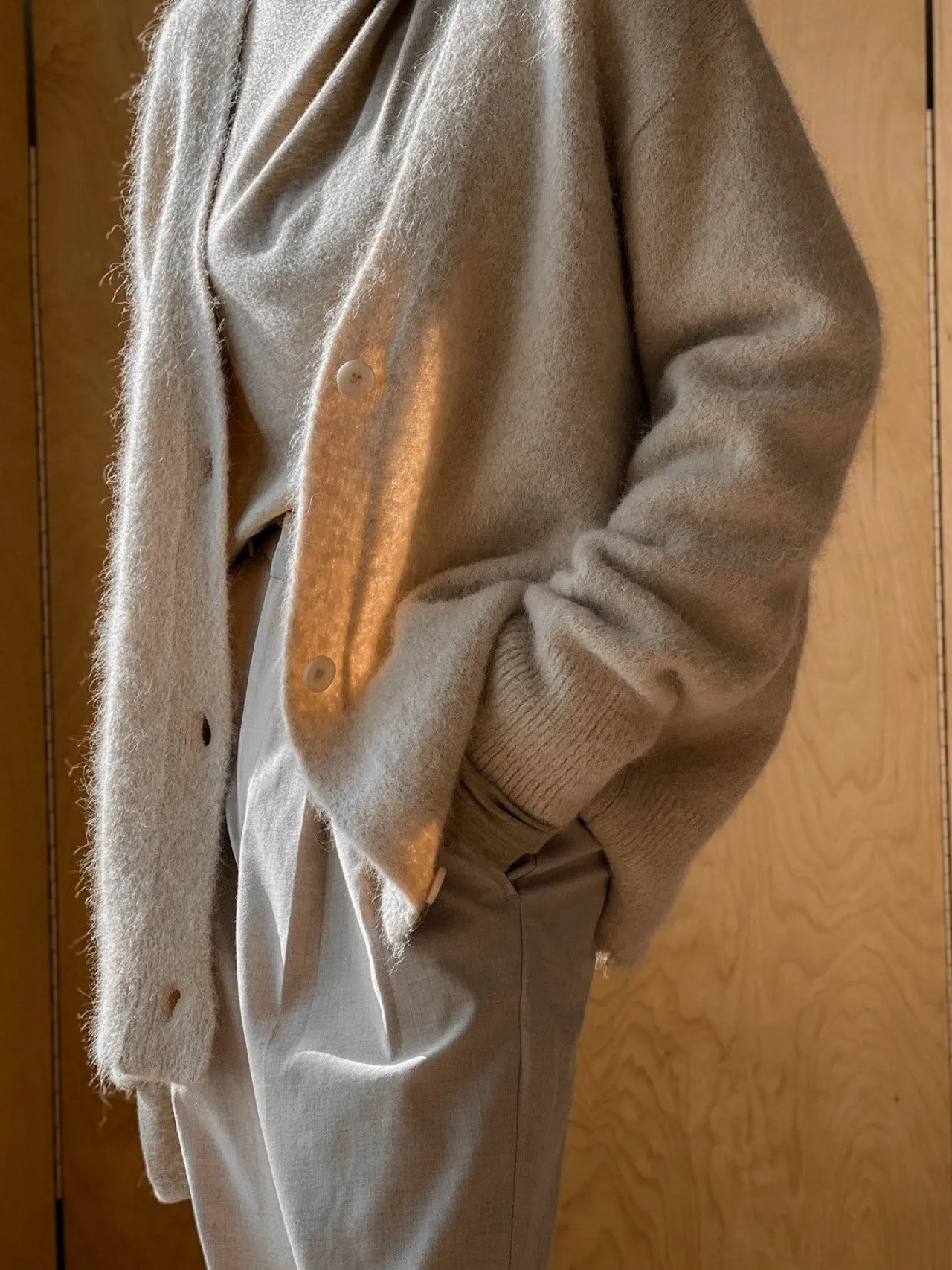 LUXE ALPACA OVERSIZED CARDIGAN