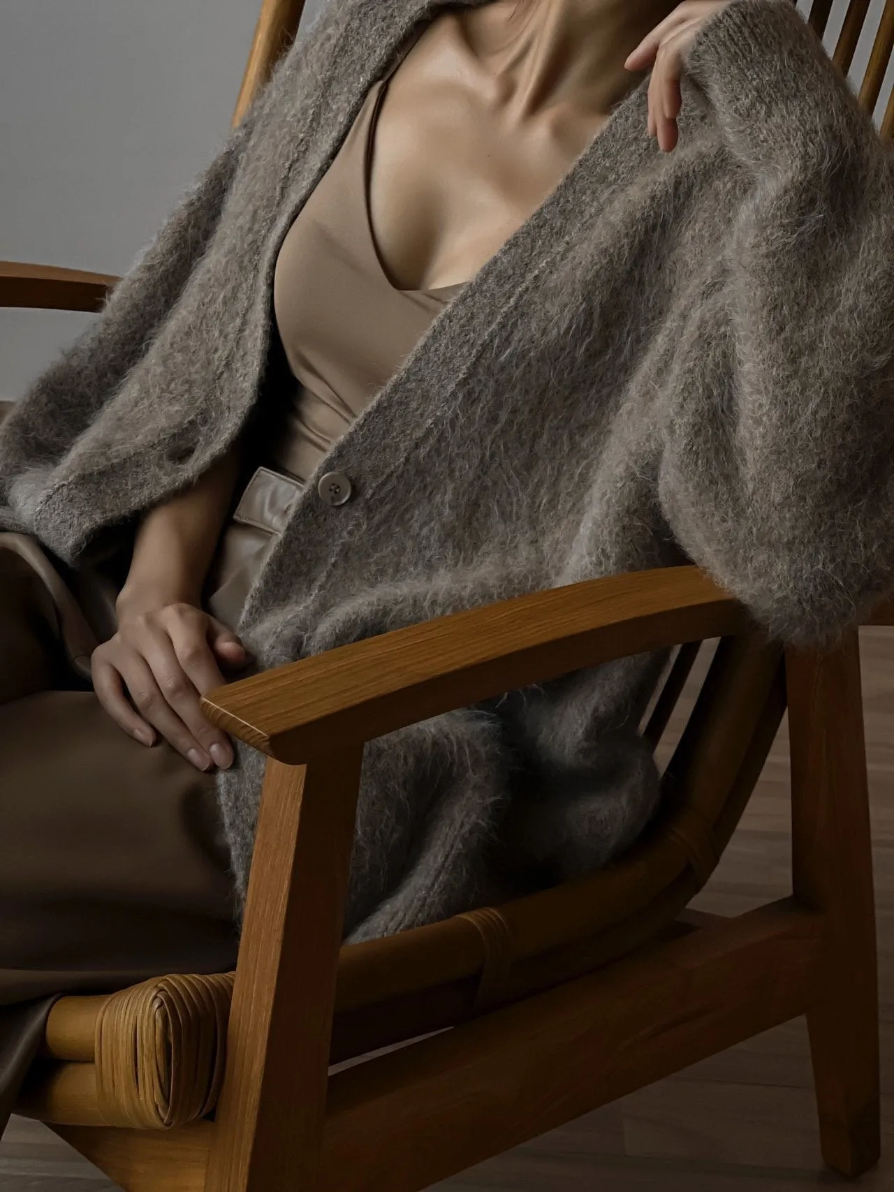LUXE ALPACA OVERSIZED CARDIGAN