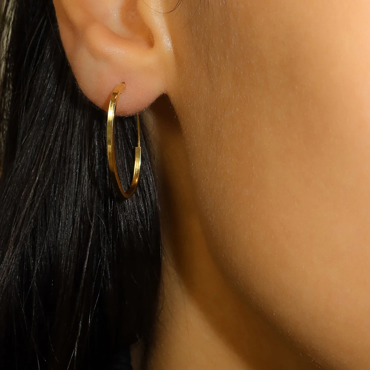 Marquise Hoops | 10K Gold