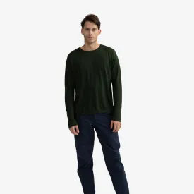 Men's Merino Wool Crew Neck Long Sleeve T-Shirt