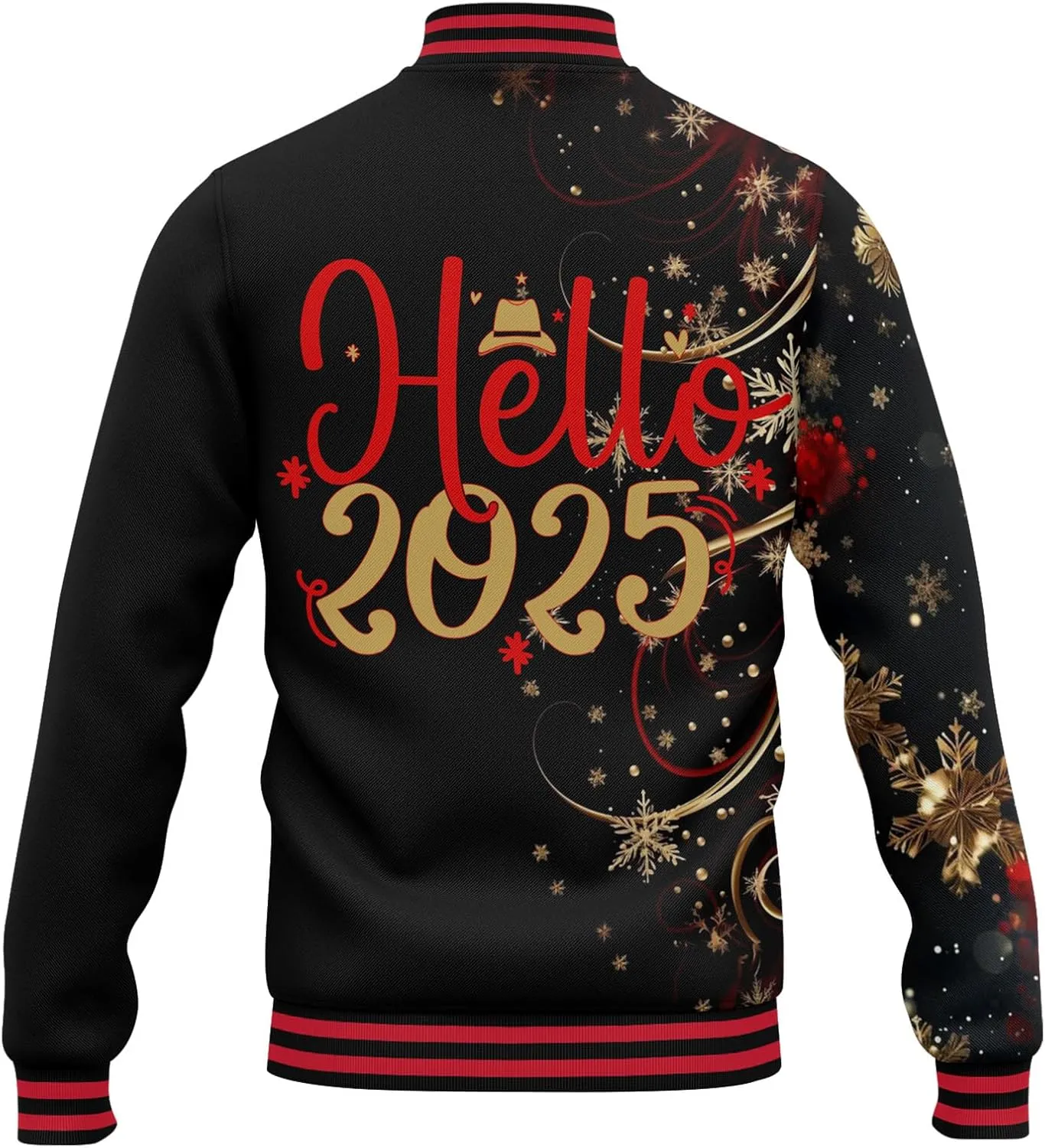 Mens Varsity Jacket Vintage Baseball Bomber Jackets Casual Coats 2025 New Year Fashion Jacket