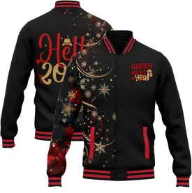 Mens Varsity Jacket Vintage Baseball Bomber Jackets Casual Coats 2025 New Year Fashion Jacket