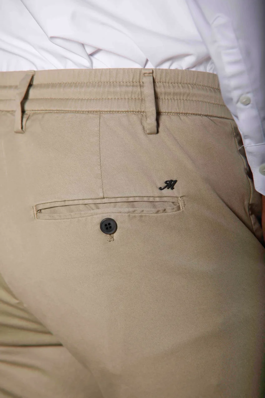 Milano Jogger pantalone chino jogger uomo in cotone e tencel extra slim