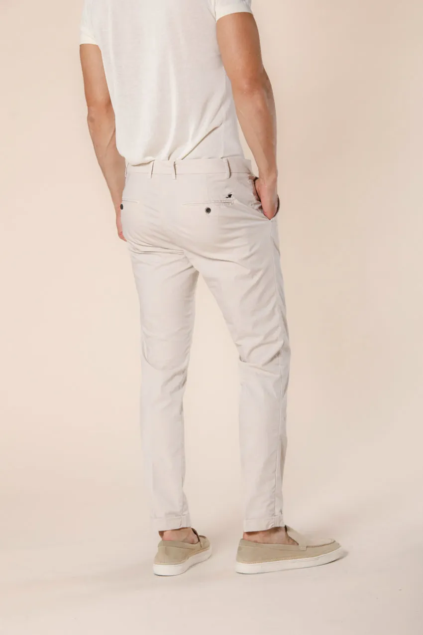 Milano Style pantalone chino uomo in gabardina stretch extra slim fit ①
