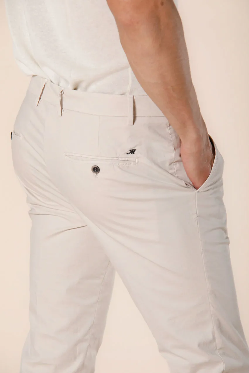 Milano Style pantalone chino uomo in gabardina stretch extra slim fit ①