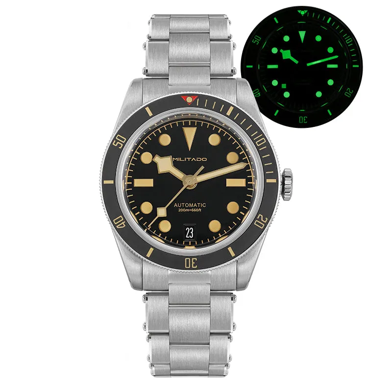 38mm Militado Retro BB58 NH35 Automatic Watch with ML06 Model