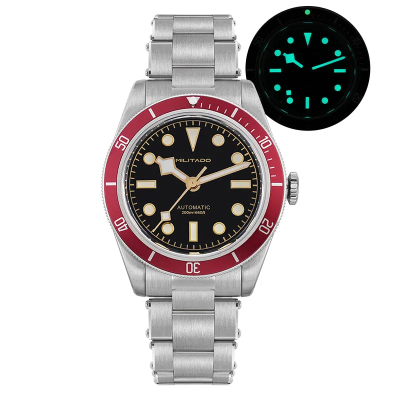 38mm Militado Retro BB58 NH35 Automatic Watch with ML06 Model
