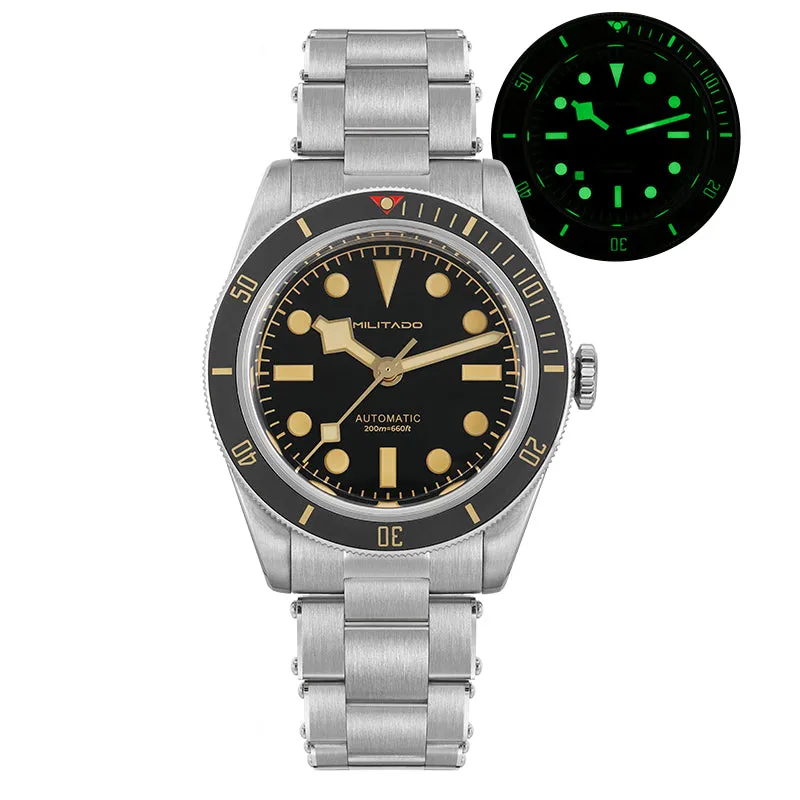 38mm Militado Retro BB58 NH35 Automatic Watch with ML06 Model