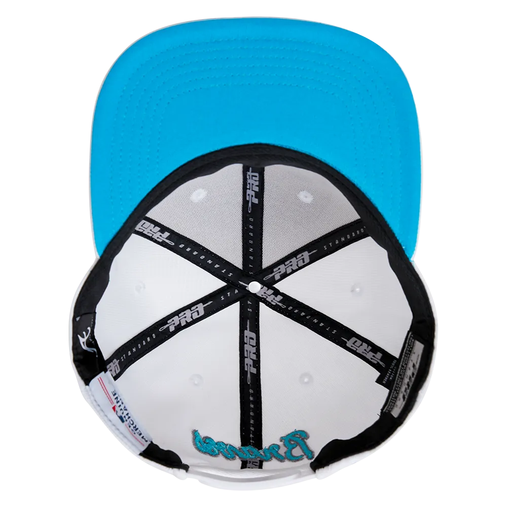 MLB ATLANTA BRAVES WASHED NEON WOOL UNISEX SNAPBACK HAT (WHITE)