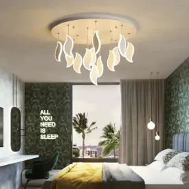 Modern LED Pendant Lights Acrylic Leaves Bedroom Light Post Modern Pendant Lamp For Living Room Kitchen Cafe Bar Home Fixtures