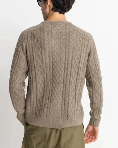 Mohair Fishermans Knit in Sand