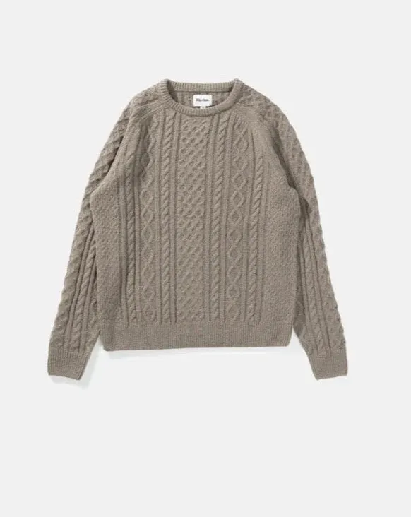 Mohair Fishermans Knit in Sand