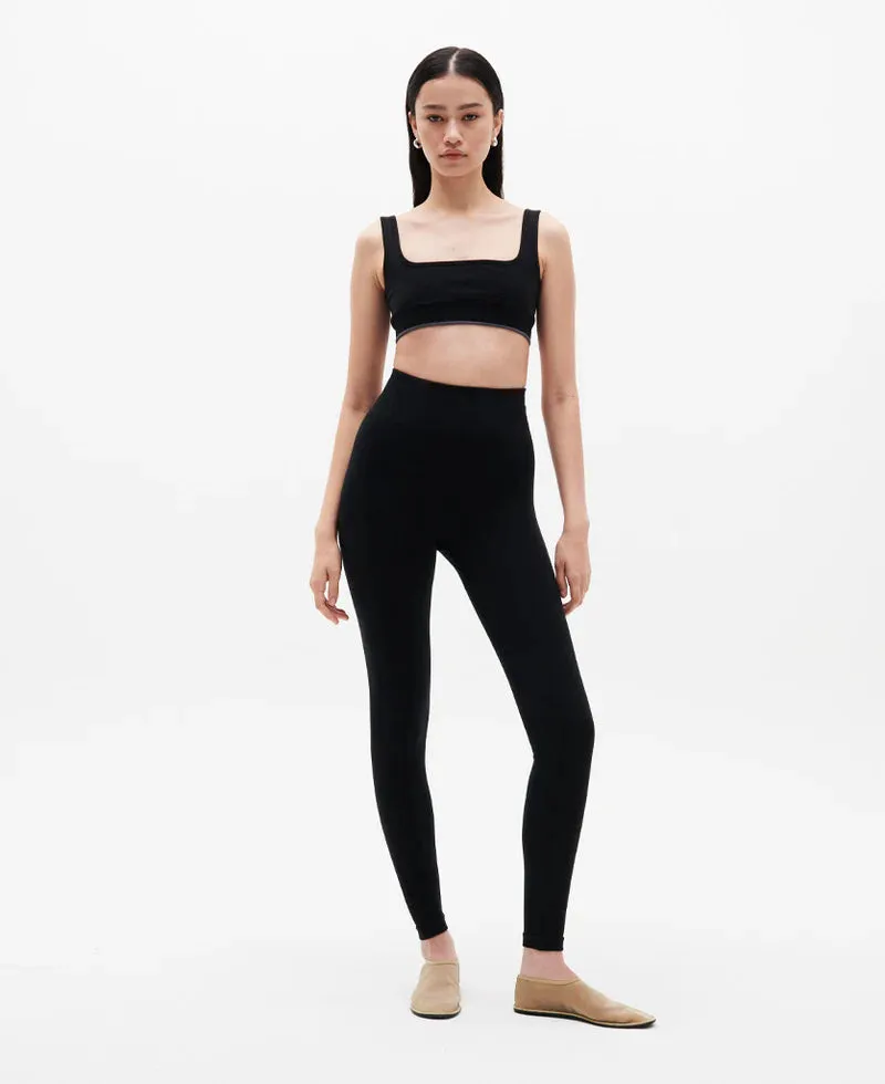 Black Nagnata Classic Wool Bralet - Timeless and Chic