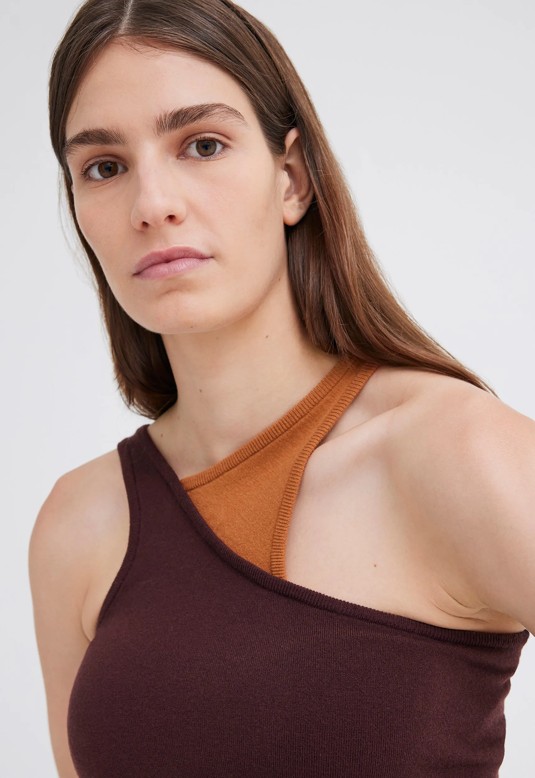 NAGNATA Retro Tank - Bronze/ Merlot