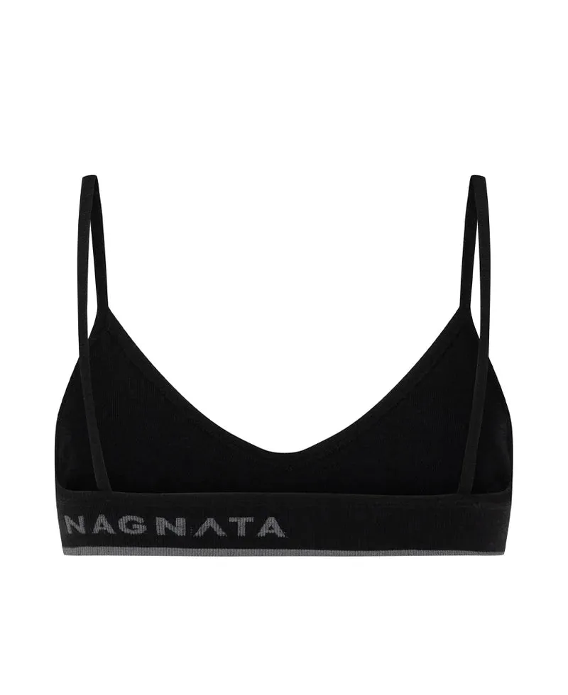 Nagnata Tri Wool Bralet - Black