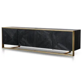 Nicole 2.2m Wooden TV Entertainment Unit - Black