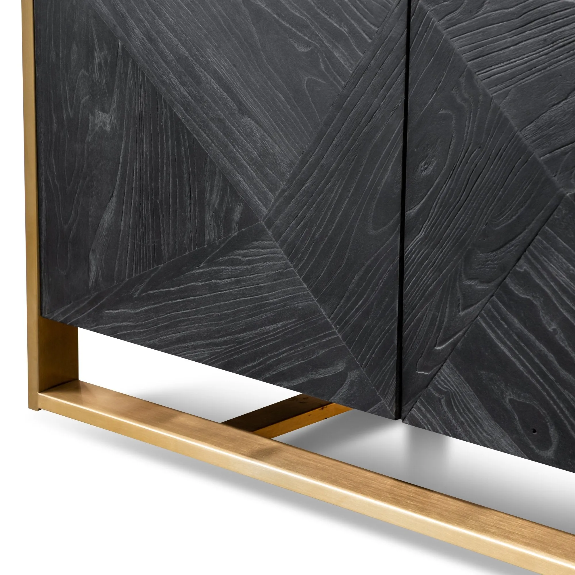 Nicole 2.2m Wooden TV Entertainment Unit - Black