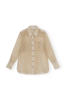 Organza Shirt - Oyster Gray