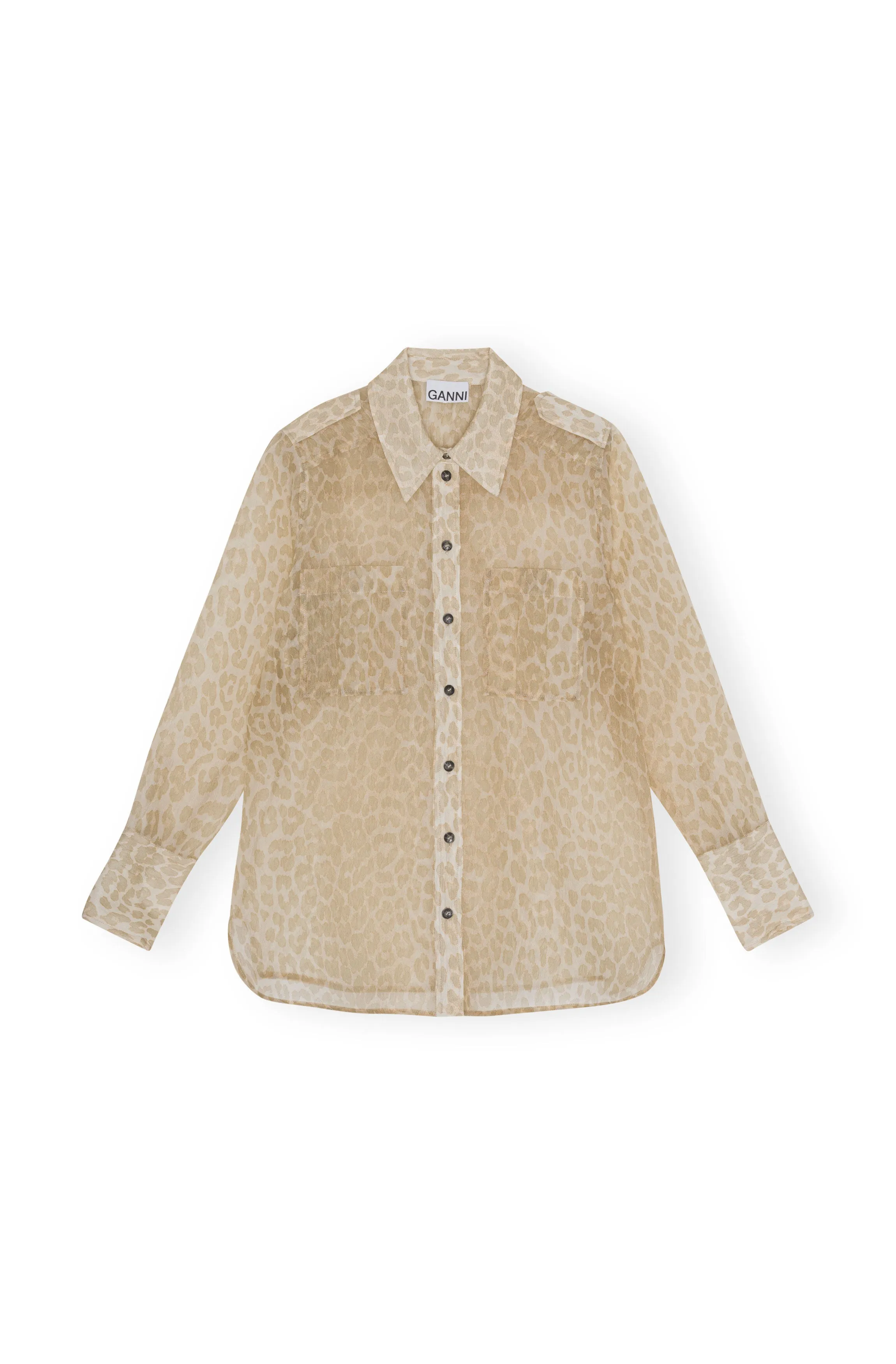 Organza Shirt - Oyster Gray