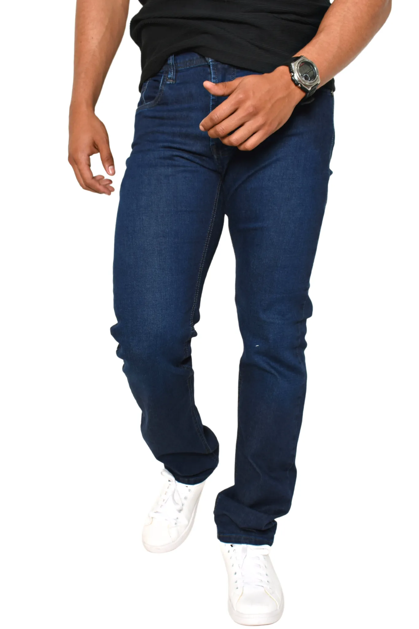 Pantalón de Mezclilla Tiempos Azul Liso Slim Cód. 82B