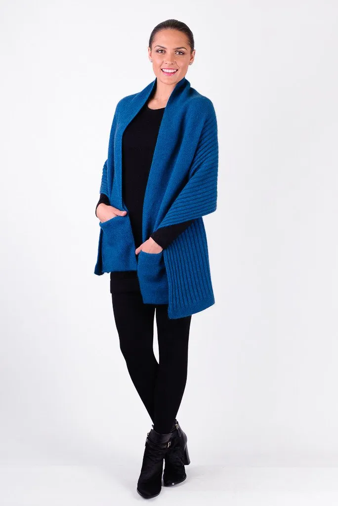 Possum Merino Wrap with Pockets