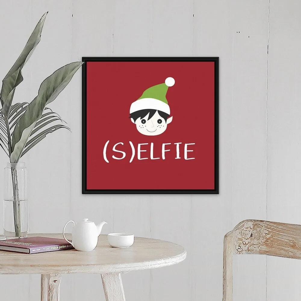 "(S)elfie" Black Float Frame Canvas Art