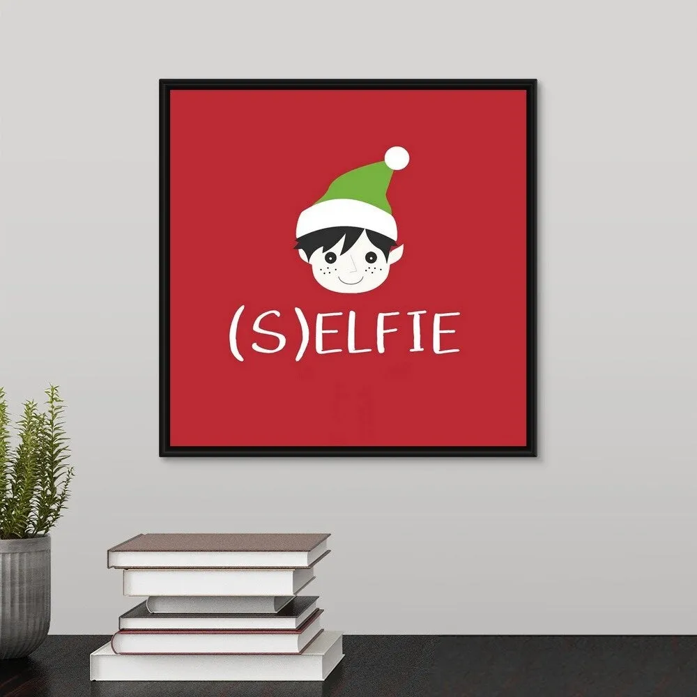 "(S)elfie" Black Float Frame Canvas Art