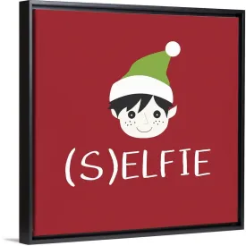 "(S)elfie" Black Float Frame Canvas Art