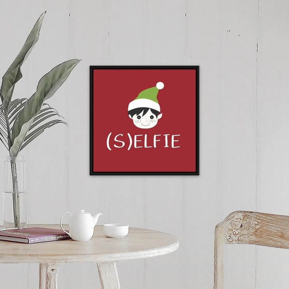 "(S)elfie" Black Float Frame Canvas Art