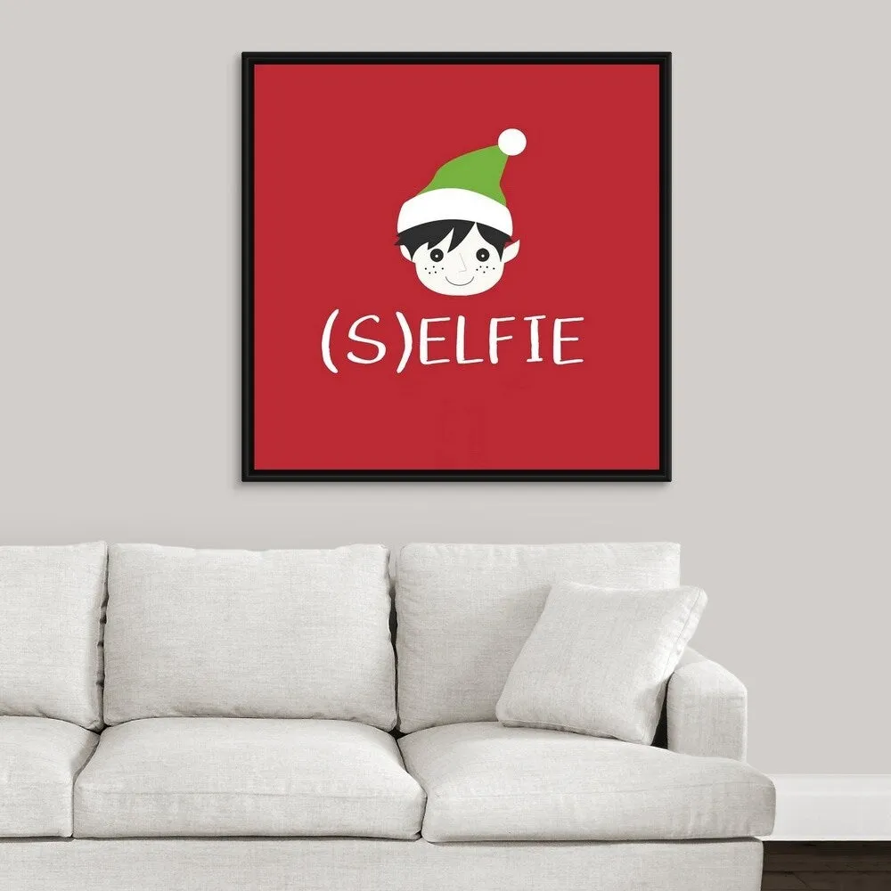 "(S)elfie" Black Float Frame Canvas Art
