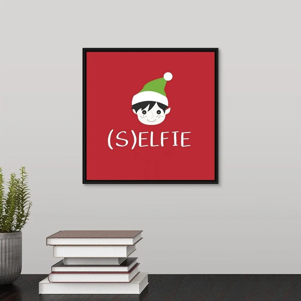 "(S)elfie" Black Float Frame Canvas Art