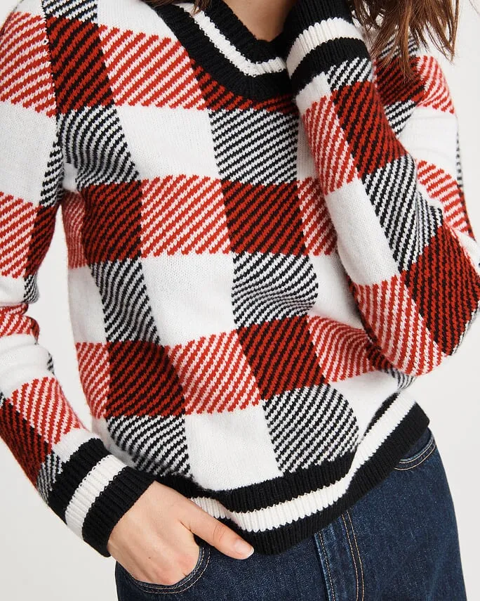 Rag & Bone Collection - Gabby V-Neck in Red