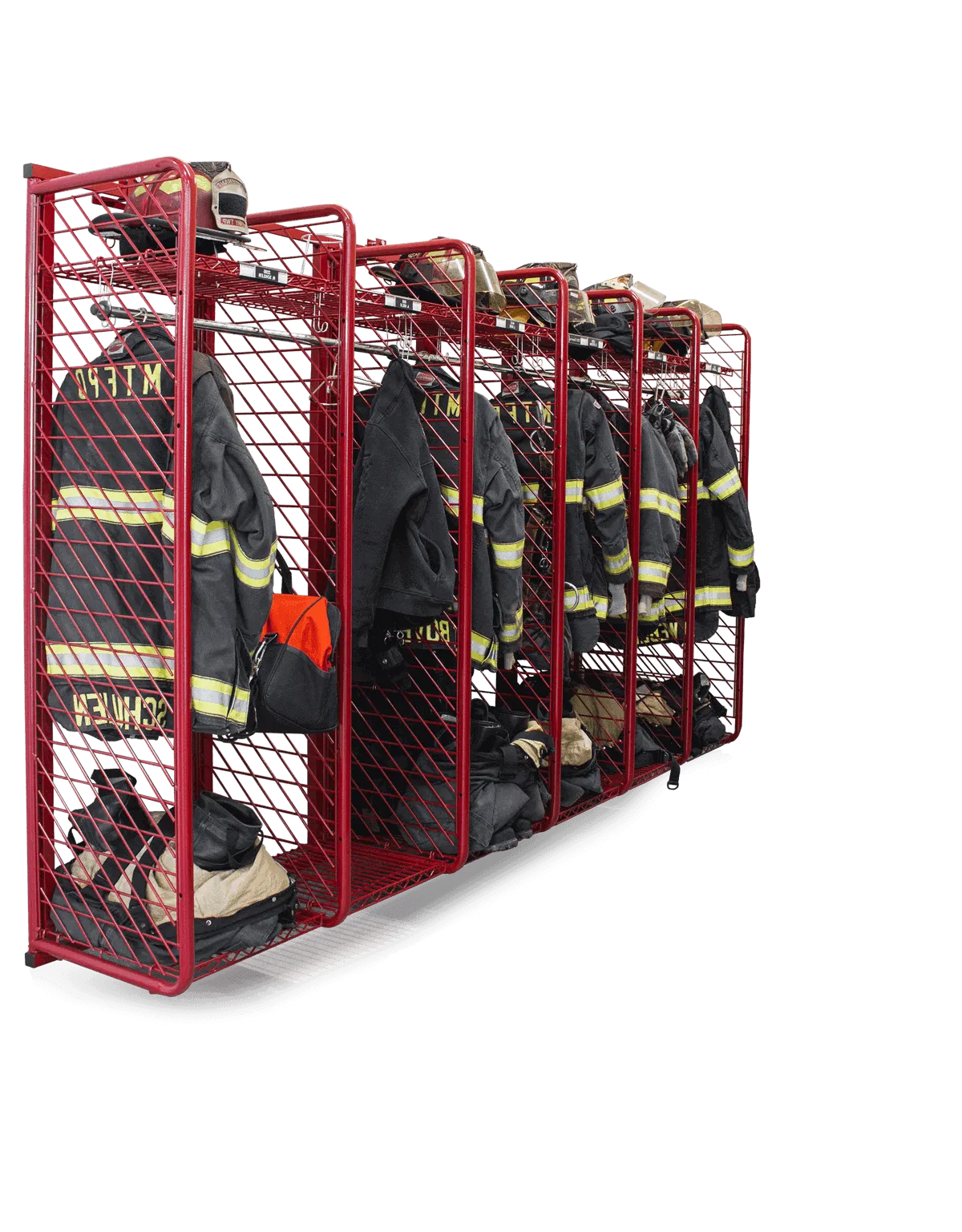 Red Rack Wall Mounted Gear Storage - 20" Wide