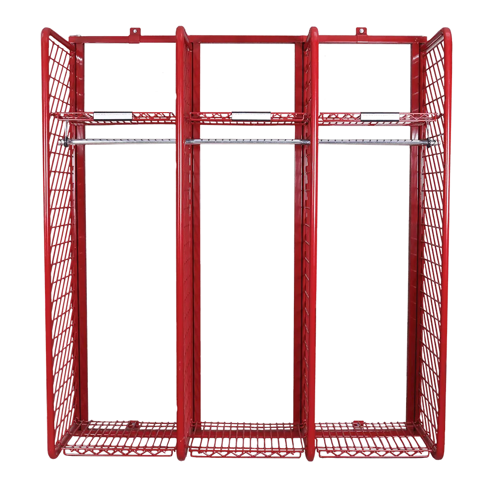 Red Rack Wall Mounted Gear Storage - 20" Wide