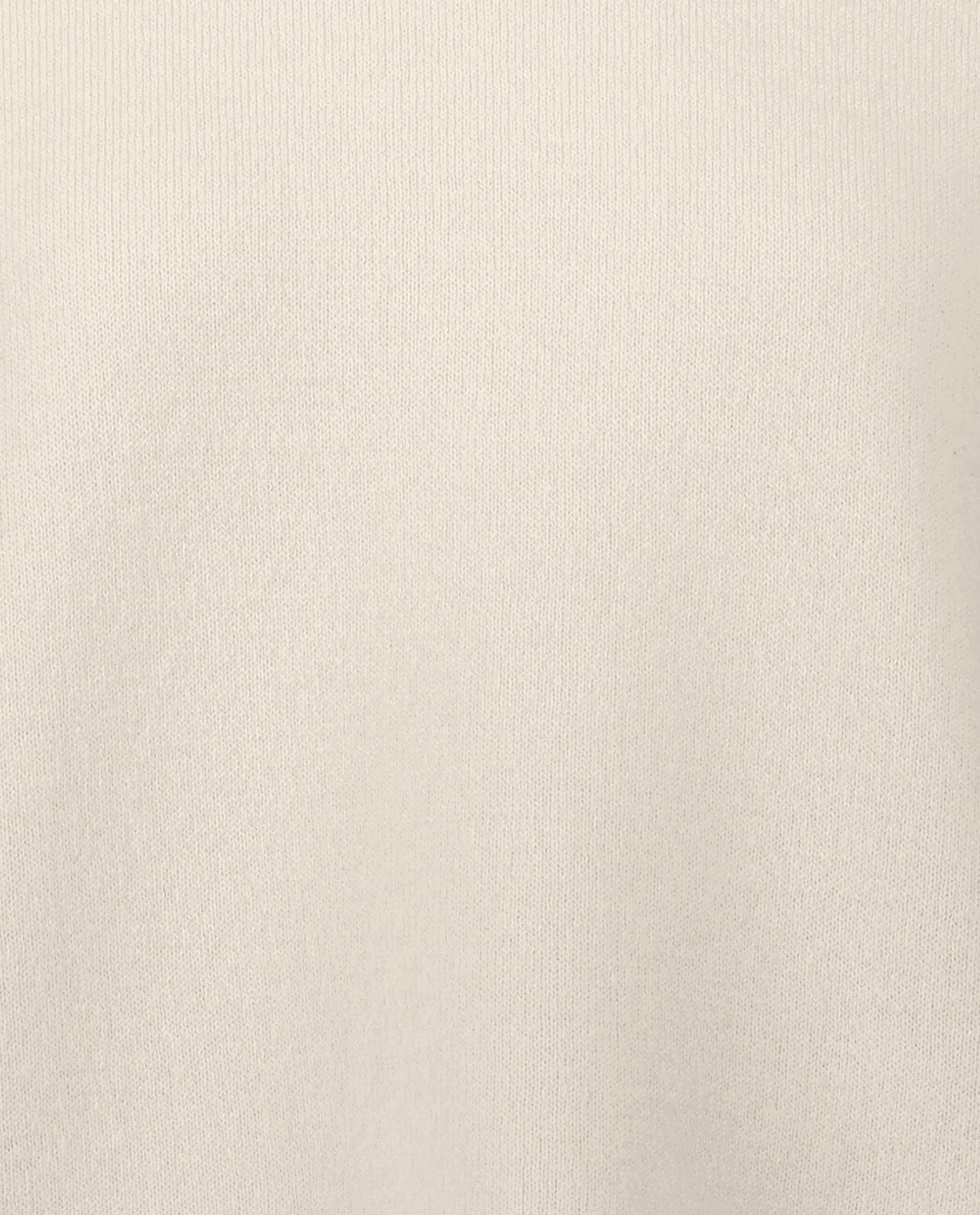 Rundhals Pullover aus Cashmere-Mischung in Creme