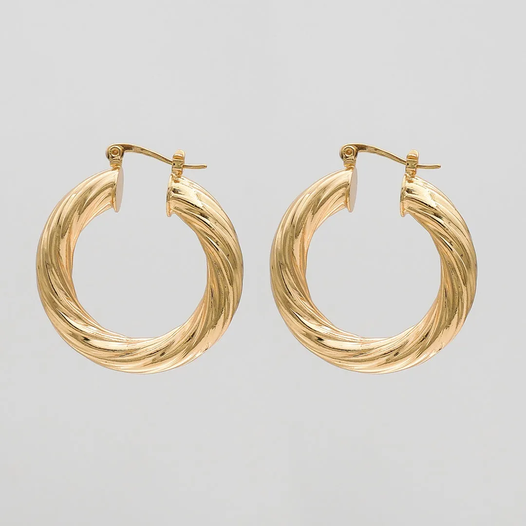 Sara Thick Hoops