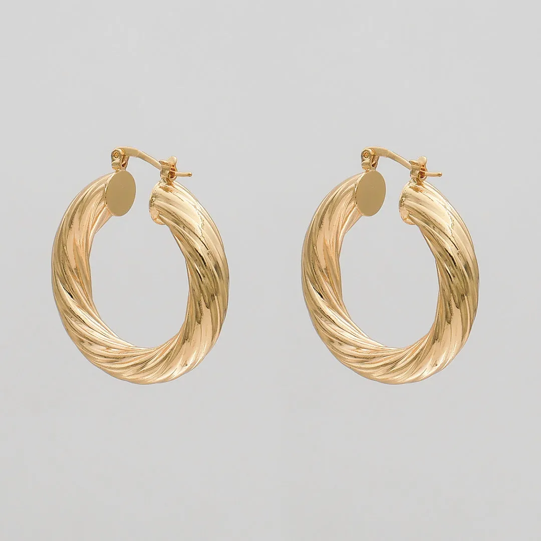 Sara Thick Hoops